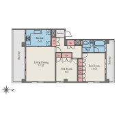 Tokunaga Negishidai Bldg. No.201's Floor Plan
