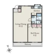 Takenomaru House No.2B's Floor Plan