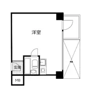 アーバンフラット井土ヶ谷 3D号室の間取図