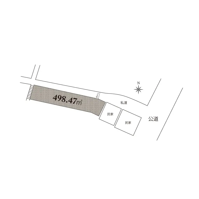 Kawashima-cho Land Floor Plan