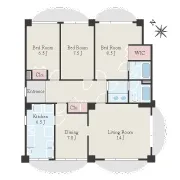 Yamate House No.201 Floor Plan