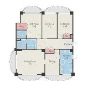 Yamate House No.402 Floor Plan
