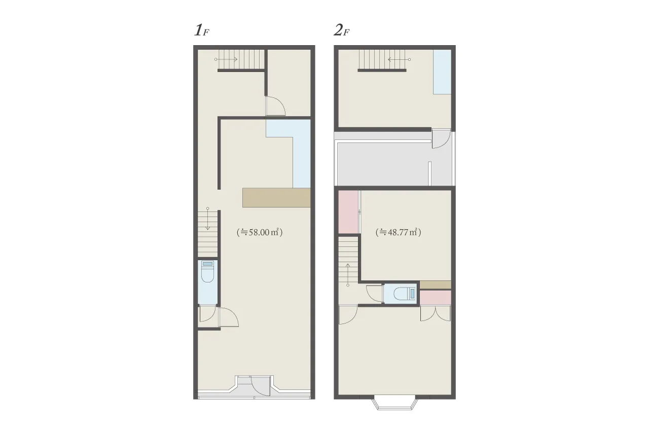 山下町103貸店舗の間取図
